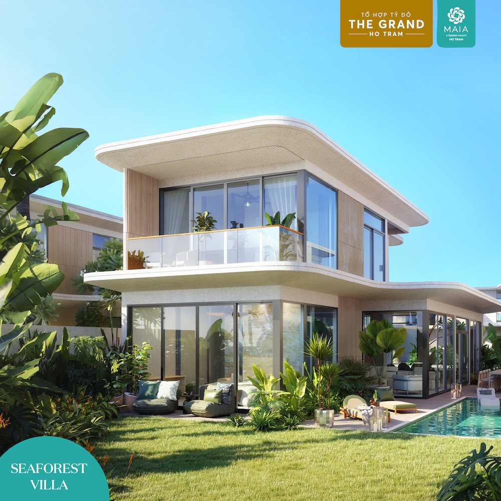 Thiết kế biệt thự 2 phòng ngủ Maia resort Hồ Tràm